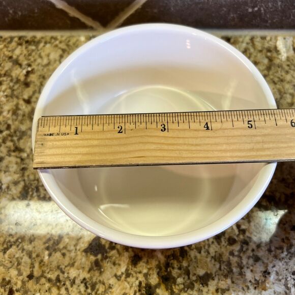 Rae Dunn Ceramic Dog Pet Bowl- White DINE By Magenta Artisan Collection - Picture 6 of 8